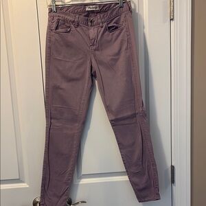 Madewell Lavender Skinny Ankle Pants